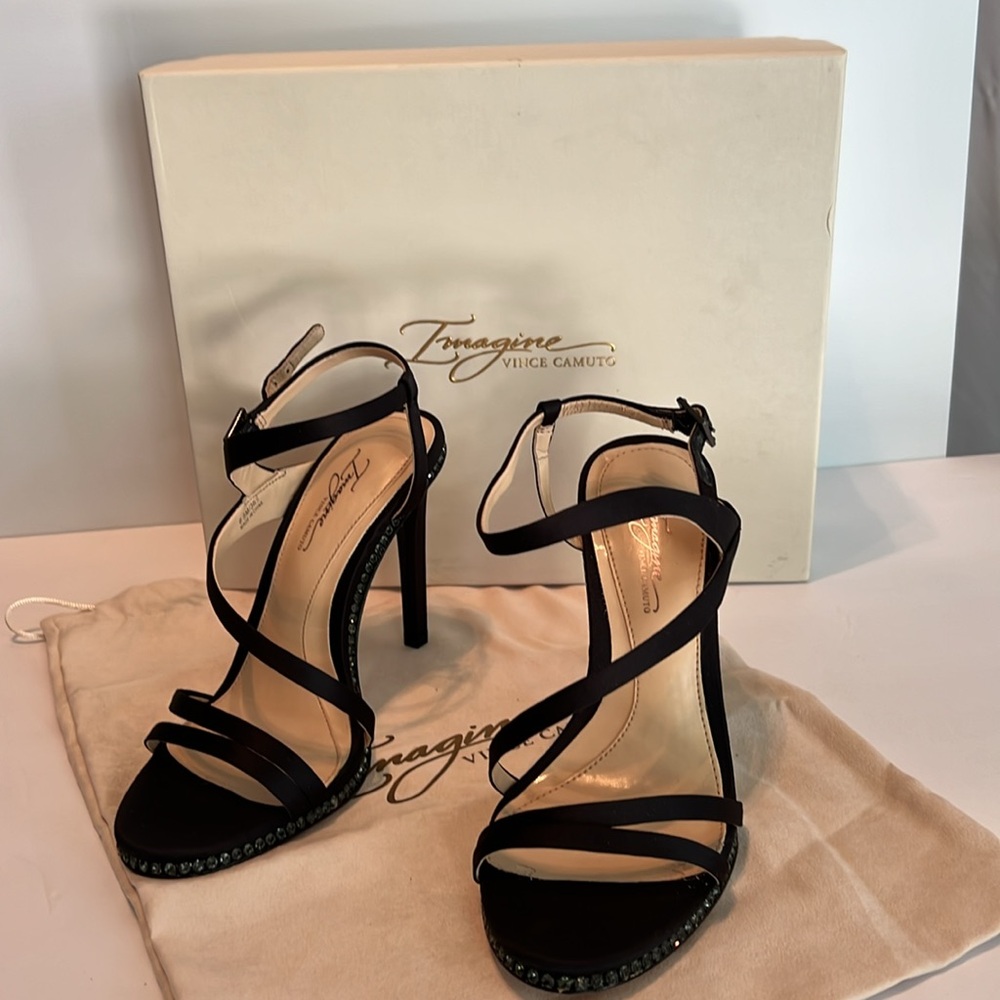Vince Camuto Black Elegant Stiletto Heels Size 6.5